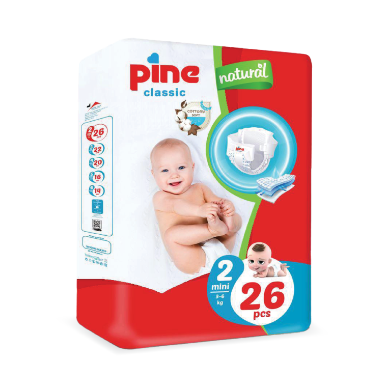 pine-classic-diapers-2mini-26pcs Pine Classic Diapers in Jordan