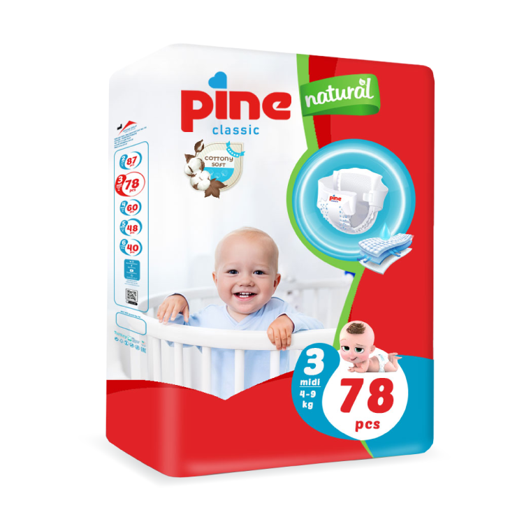 pine-classic-diapers-3midi-78pcs Pine Classic Diapers in Jordan